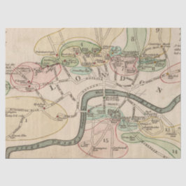 Papel De Seda Série de Mapas de Cidade Design 8