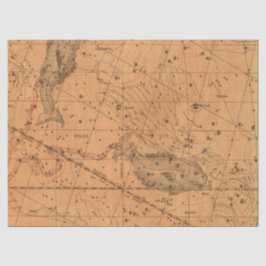 Papel De Seda Série de Mapas de Galáxia Antigos Design 5