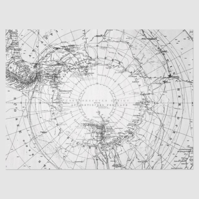 Papel De Seda Série de Mapas Digitais Preto e Branco Design 3 (Frente )