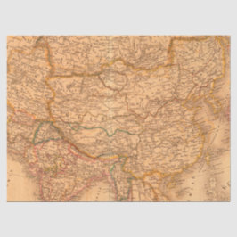 Papel De Seda Série de Mapas Vintage Design 1