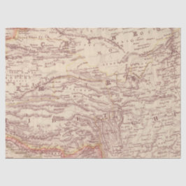 Papel De Seda Série de Mapas Vintage Design 3