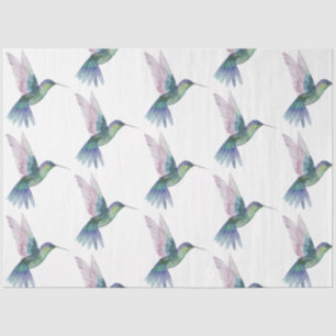 Papel De Seda Série de Pássaros Tropicais: Design de Beija-flor