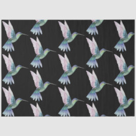 Papel De Seda Série de Pássaros Tropicais: Design de Beija-flor 