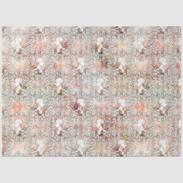 Papel De Seda Série de Romances Steampunk Design 15 (Frente )