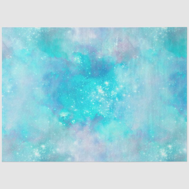 Papel De Seda Série Desenho Galáxia Pintada 8 (Frente )