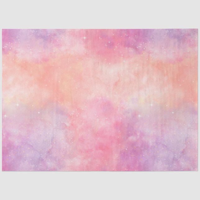 Papel De Seda Série Desenho Galáxia Pintada 9 (Frente )