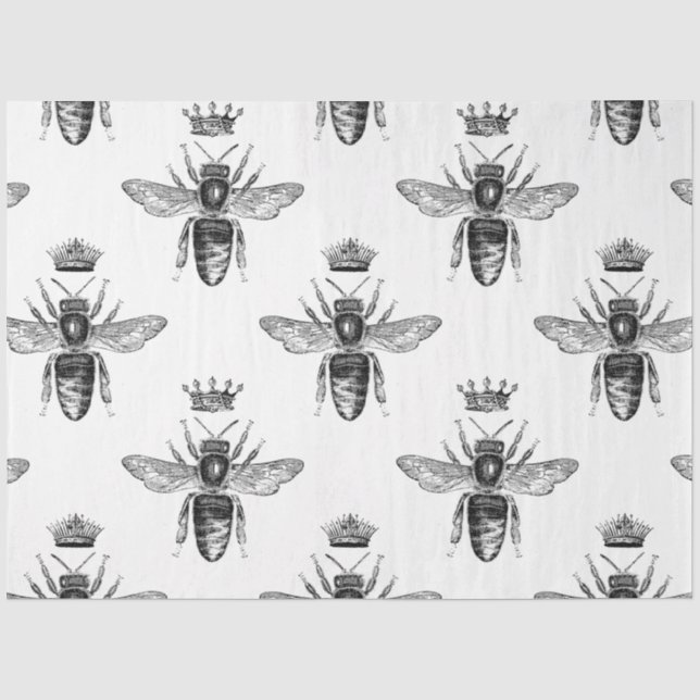 Papel De Seda Série Design Abelha Adorável 31 (Frente )