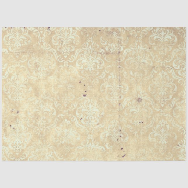 Papel De Seda Série Design Damask Ephemera nº 1 (Frente )