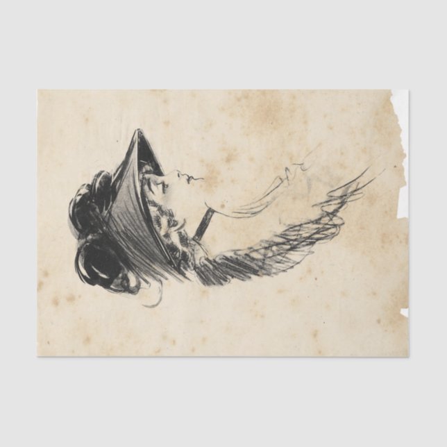 Papel De Seda Série Design de Ephemera de Sucata #21 (Frente )