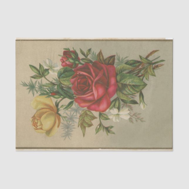 Papel De Seda Série Design de Ephemera de Sucata #32 (Frente )