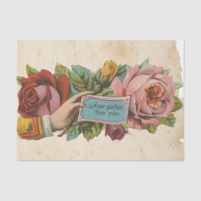 Papel De Seda Série Design de Ephemera de Sucata #6 (Frente )