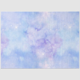 Papel De Seda Série Design Galáxia Azul Claro 6