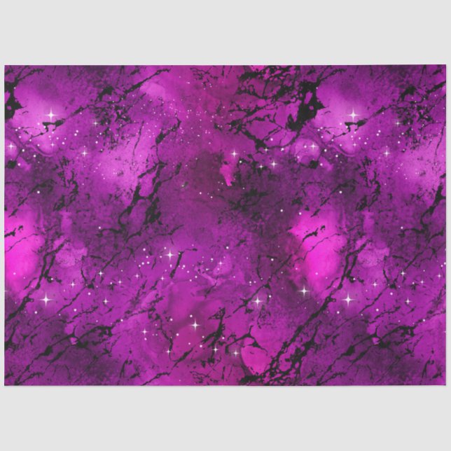 Papel De Seda Série Design Galáxia de Mármore 6 (Frente )
