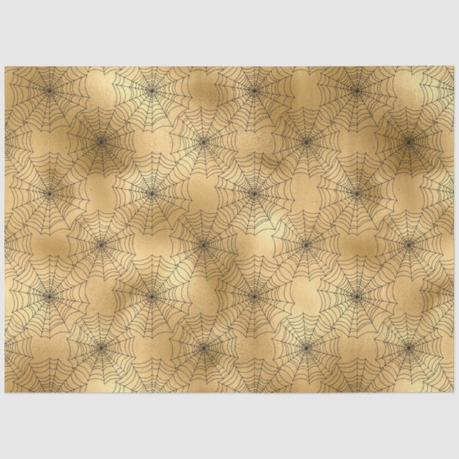 Papel De Seda Série Dourada Gótica Design 6 (Frente )