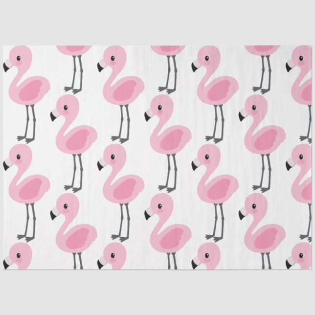 Papel De Seda Série Flamingo Tropical Design 1 (Frente )