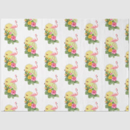 Papel De Seda Série Flamingo Tropical Design 11