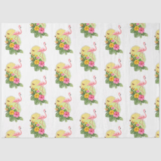Papel De Seda Série Flamingo Tropical Design 11