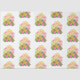 Papel De Seda Série Flamingo Tropical Design 12