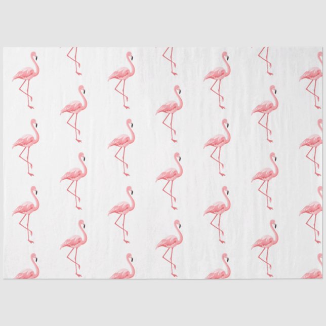 Papel De Seda Série Flamingo Tropical Design 14 (Frente )