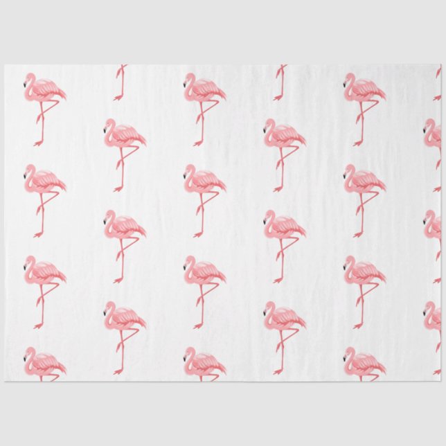 Papel De Seda Série Flamingo Tropical Design 16 (Frente )