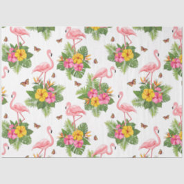 Papel De Seda Série Flamingo Tropical Design 19