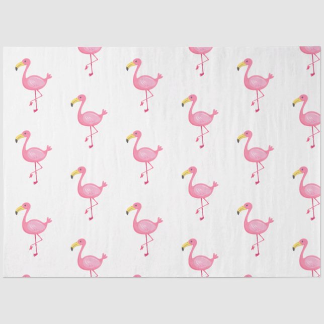 Papel De Seda Série Flamingo Tropical Design 4 (Frente )