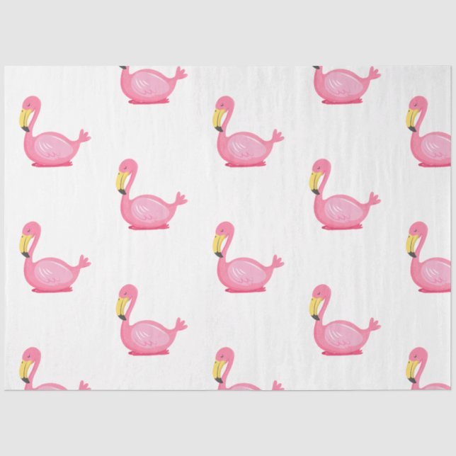 Papel De Seda Série Flamingo Tropical Design 5 (Frente )