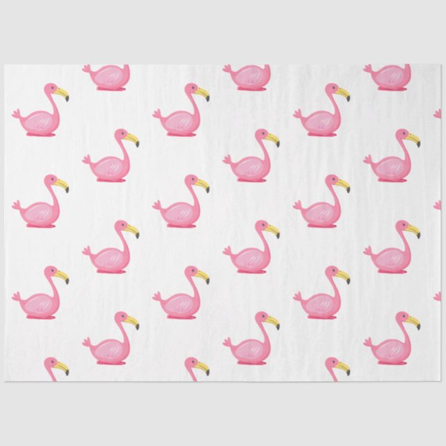 Papel De Seda Série Flamingo Tropical Design 6 (Frente )