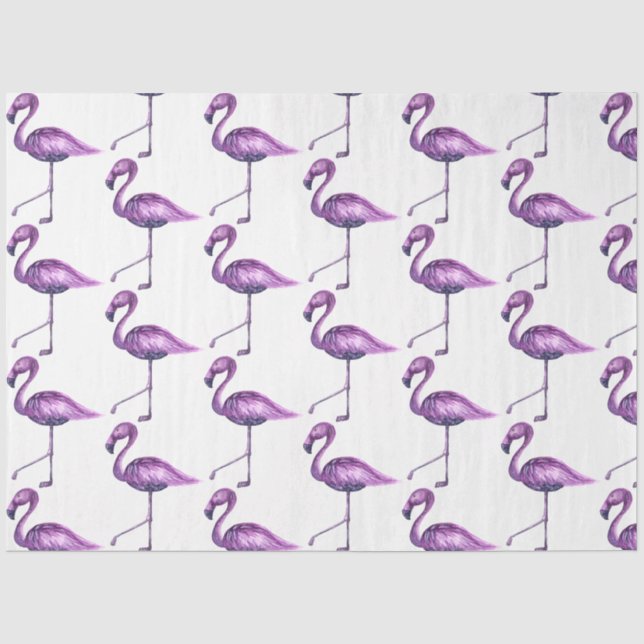 Papel De Seda Série Flamingo Tropical Design 9 (Frente )
