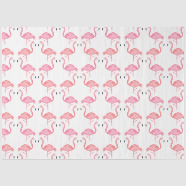 Papel De Seda Série Flamingo Vibes Tropicais Design 15 (Frente )