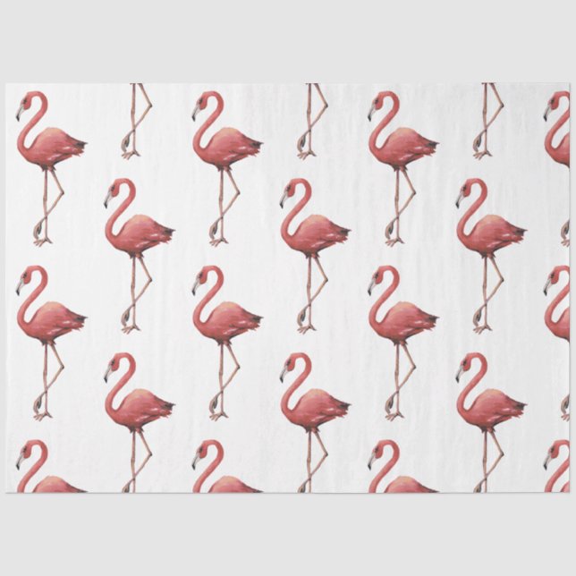 Papel De Seda Série Flamingo Vibes Tropicais Design 2 (Frente )