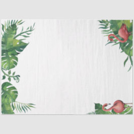 Papel De Seda Série Flamingo Vibes Tropicais Design 5