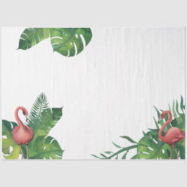 Papel De Seda Série Flamingo Vibes Tropicais Design 6