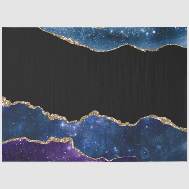 Papel De Seda Série Galaxy Agate Design 10 (Frente )