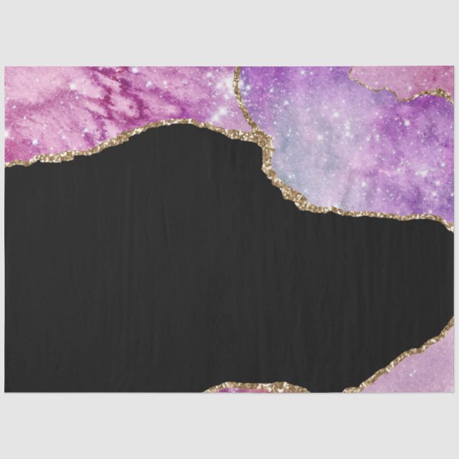 Papel De Seda Série Galaxy Agate Design 2 (Frente )