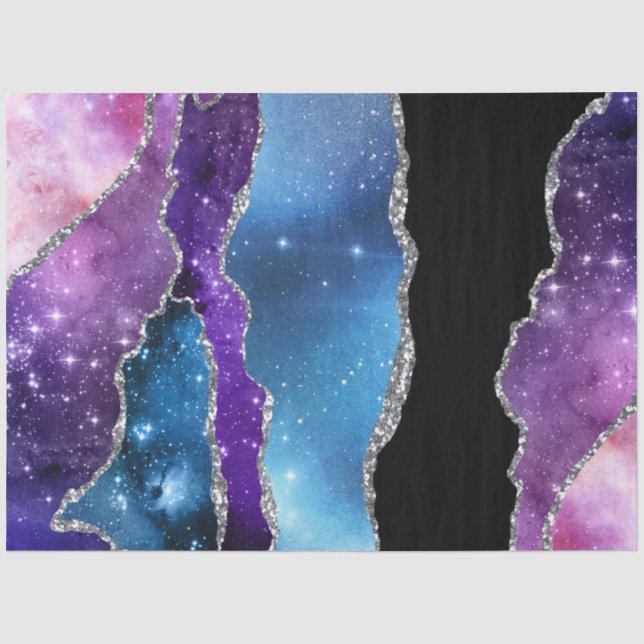 Papel De Seda Série Galaxy Agate Design 7 (Frente )