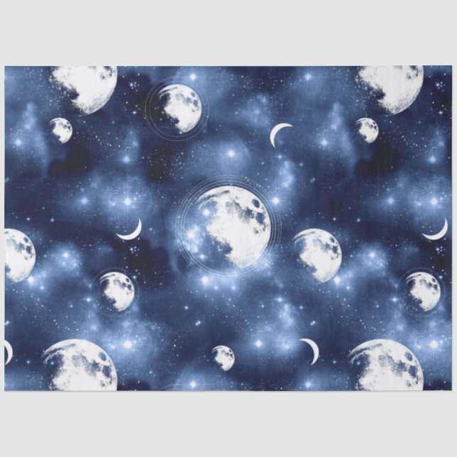 Papel De Seda Série Galaxy Moon Design 7 (Frente )