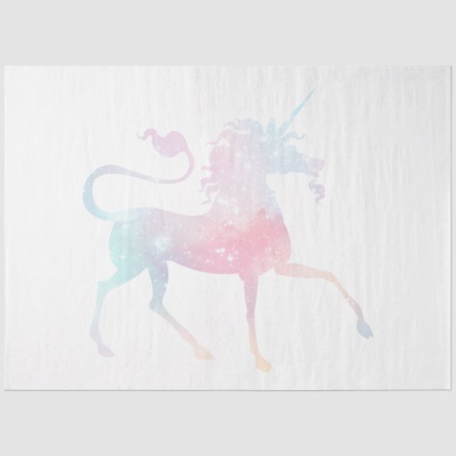 Papel De Seda Série Galaxy Unicorn Design 3 (Frente )
