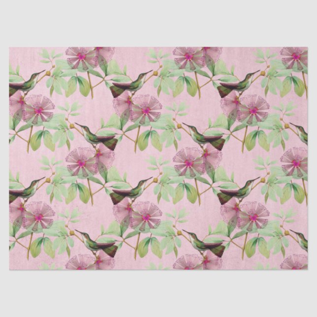 Papel De Seda Série HummingBirds Design Vinte e dois (Frente )