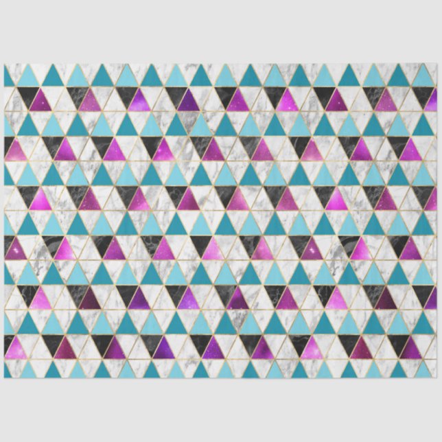 Papel De Seda Série Isométrica Galaxy Design 13 (Frente )