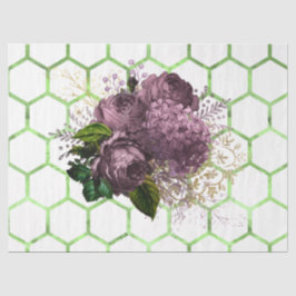 Papel De Seda Série Jardim de Chá Abelha Design 30