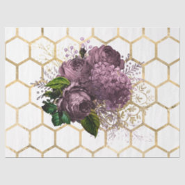 Papel De Seda Série Jardim de Chá Abelha Design 31
