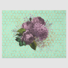 Papel De Seda Série Jardim de Chá Abelha Design 32