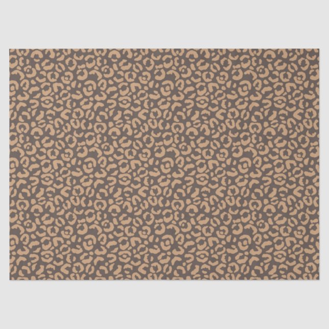 Papel De Seda Série Leopardo Clássica Design 3 (Frente )