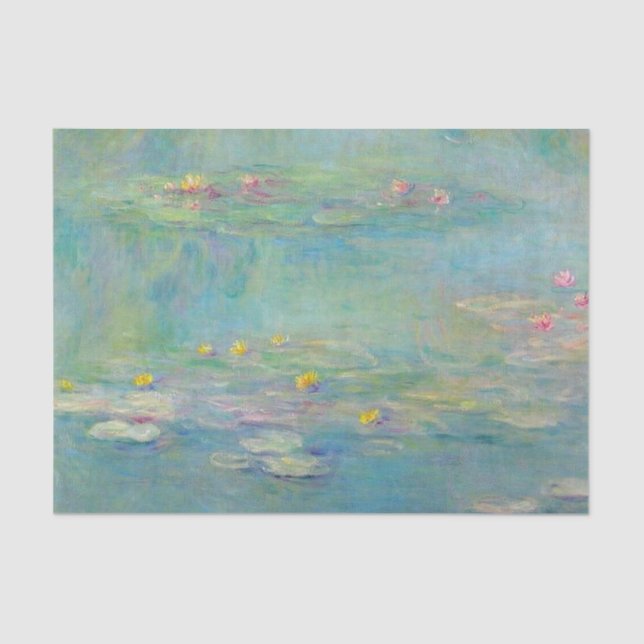 Papel De Seda Série Lírios de Água 3 por Claude Monet (Frente )