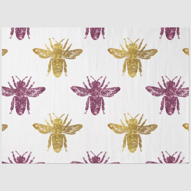 Papel De Seda Série Lovely Bee Design 35 (Frente )