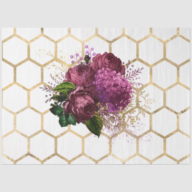 Papel De Seda Série Lovely Bee Design 52 (Frente )