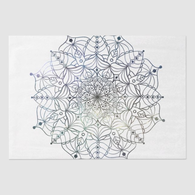 Papel De Seda Série Mandala Design 19 (Frente )