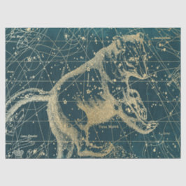 Papel De Seda Série Mapa Estelar da Galáxia Dourada Design 7