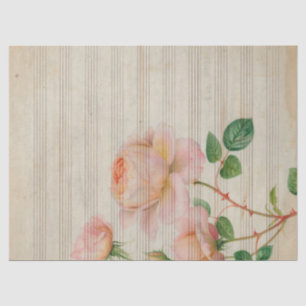 Papel De Seda Série Música e Rosas Design 15